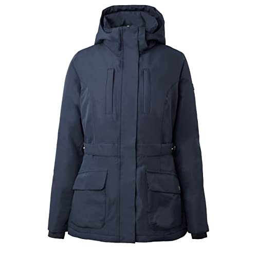 HORZE Damen Reitjacke Jadine, leichte Winterreitjacke wasserdicht und atmungsaktiv, Blau, 38 von HORZE