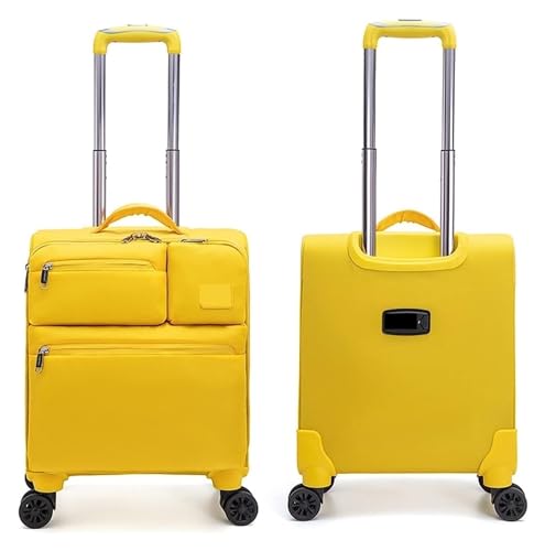HOSIOBHAN Koffer, erweiterbare Koffer, weiches Segeltuch, Handgepäck mit Rollen, Koffer mit großer Kapazität, Bordgepäck, Reiseausrüstung von HOSIOBHAN