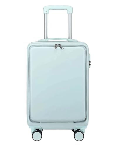 HOSIOBHAN Koffer 20-Zoll-Koffer mit Rädern, Vorderöffnung, Gepäck, Harte Kanten, verschleißfestes Handgepäck, tragbarer Koffer, Reiseausrüstung von HOSIOBHAN