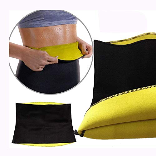 Hot Shapers Schweiß-Gürtel, Figurformer, zum Formen der Taille, für die Diät, Fitness, für einen flachen Bauch, aus Neopren, für Yoga und Training, Anti-Cellulite, mit 2 Springseilen in Schwarz von HOT SHAPER