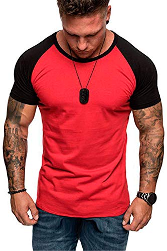 HOTCAT Uomo Ragazzo Palestra Bodybuilding Top T-Shirt Cotone Maglietta Manica Corta Fitness - Ideale per Allenamento Squat Gambe von HOTCAT