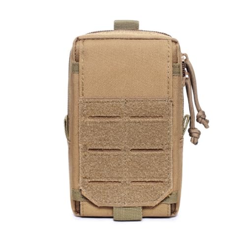 HOUSON Handytasche, Taktische Hüfttasche Molle Gürteltasche Handytasche Beutel Geldbörse Für Outdoor, Wandern, Camping, Jagd, Reisen Khaki von HOUSON