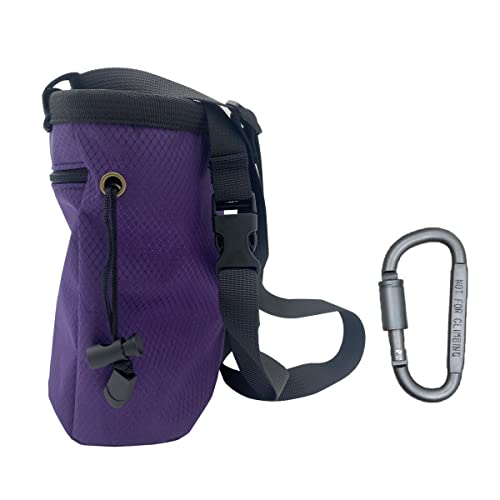 HOUSON Klettern Chalkbag mit Karabiner, Chalkbag Boulder Bag Chalkbag zum Klettern und Bouldern Kreide Beutel für Crossfit und Gewichtheben Lila von HOUSON