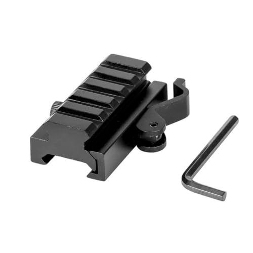 HOUSON QD 5 Slot M-L-o-k Picatinny-Schiene Adapter,Quick Release Picatinny Schiene Weaver Adapter für 20 mm Tactical Scope Extend Mount Adapter QC08 von HOUSON