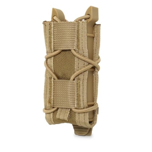 HOUSON Taktische Magazintasche, MOLLE Mag Pouch Magazinbeutel Jagd Magazin Tasche Molle Beutel für 1911 G1ock 9mm Magazin Khaki von HOUSON