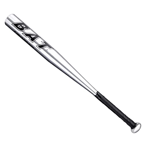 30 Zoll Baseballschläger Aluminium Baseball Bat Metall Baseball Schläger Alu baseballschläger Sportschläger Anti Rutsch Griff Für Training und Übung (Silber, 30 Zoll) von HPMAISON