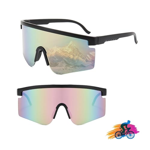 HPiano Schnelle Brille, Fahrradbrille Fahrrad Sonnenbrille, Rennrad Brille Sport Sonnenbrille, Radfahrer Brille für Herren Damen,UV400 Schutzbrille für Outdooraktivitäten Wie Radfahren Laufen Glof von HPiano