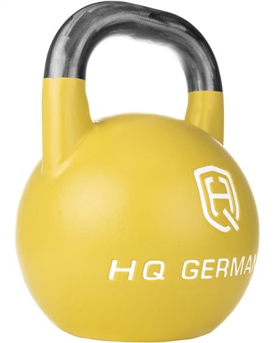 HQ Germany® Competition Kettlebell | 8-36kg | Sets | Edelstahl Griff | ±200g Gewichtstoleranz | Pulverbeschichtet, Gewicht:16KG von HQ Germany