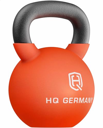 HQ Germany® Neopren Kettlebell | Vollguss | 2-32kg | Starter-Sets | ±2,0% Gewichtstoleranz, Gewicht:28KG von HQ Germany