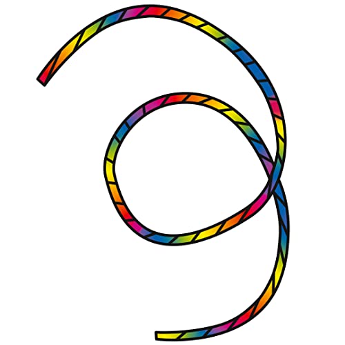 HQ 126441 - Tube Tail Rainbow Spiral 6m, Leinenschmuck, Länge: 6.2m, Ø: 10cm von HQ HIGH QUALITY DESIGN