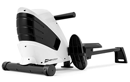 Hop-Sport Rudergerät für Zuhause klappbar HS-060R Cross - Rudermaschine mit LCD-Display & 8-stufigem, leisem Magnetbremssystem - max. Nutzergewicht 120kg (Weiß1) von HS HOP-SPORT