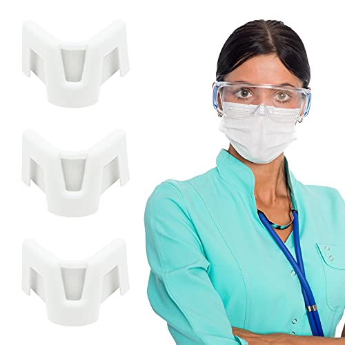 HSAJS Anti-Beschlag-Nasenklammer für Masken,3 Stück Nasenbügel für Masken,verhindert Beschlagen und Dämpfen der Brille, glatteres Atmen, erhöhter Komfort (Weiß) von HSAJS