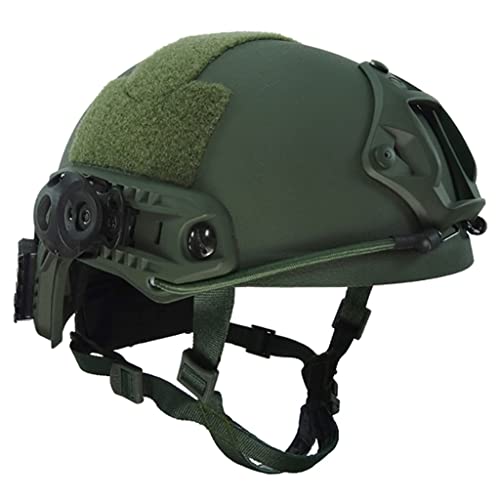 HSCPAZD Level IIIA PE Fast Kampf Militärisch Taktisch Ballistisch Kugelsicher Kugelsicherer Helm 1.4KG,Grün,L von HSCPAZD