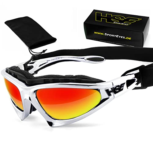 HSE SportEyes® | beschlagfrei, Winddicht, HLT® Kunststoff-Sicherheitsglas nach DIN EN 166 | Sportbrille, Radbrille, Sonnenbrille | Brille: 231 von HSE