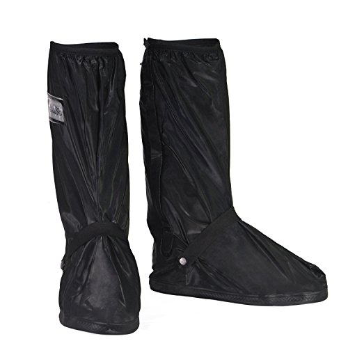 HSEAMALL Schuhüberzieher wasserdicht,Regenüberschuhe Wasserdicht Überschuhe,Outdoor Rutschfester Schuhüberzieher Fahrrad Regenschutz Regenschuhe (43/45 EU) von HSEAMALL