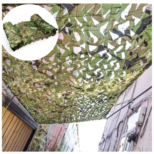 HSPLXYT 2x3m tarnnetz Sonnenschutz Camouflage Netz sonnensegel pergola beschattungsnetz for Militärdekoration,Jagd,Camping,Outdoor-Anti-Aging-Schatten-netzabdeckung (Size : 5x6m/16.4x19.7ft) von HSPLXYT