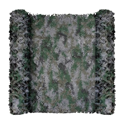 HSPLXYT Tarnnetz Camouflage Netz Wald Outdoor Jagd Militär Camouflage Netz Dekoration Sonnenschutz; Leicht und langlebig, Mesh-Struktur, komfortabel und atmungsaktiv (Size : 5x6m/16.4x19.7ft) von HSPLXYT