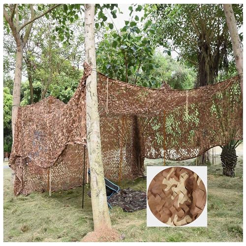 HSPLXYT Tarnnetz Sonnensegel Camouflage Net Beschattungsnetz,Tarnnetz kann for die Jagd, Waldlandschaft, Bühnendekoration und Camping im Freien verwendet Werden (Size : 2x3m/6.6x9.8ft) von HSPLXYT