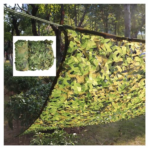 Tarnnetz Camouflage Netz, sonnensegel , Verschiedene Größen, sehr geeignet for Markisen, Camping, Schießen, Sonnenschutznetze der Armee, Partydekoration Fotografie Hintergrund usw.(Size:300x300Cm/9.8x von HSPLXYT