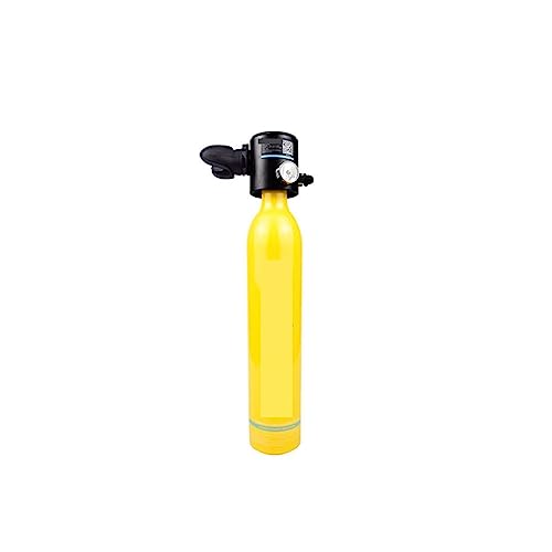 HTQFDC Tauchflasche, kleine Sauerstoffflaschen, Flasche mit 10–15 Minuten Kapazität, 0,5 Liter Fassungsvermögen, nachfüllbares Design, Tauchen GEA sanfter atmen von HTQFDC