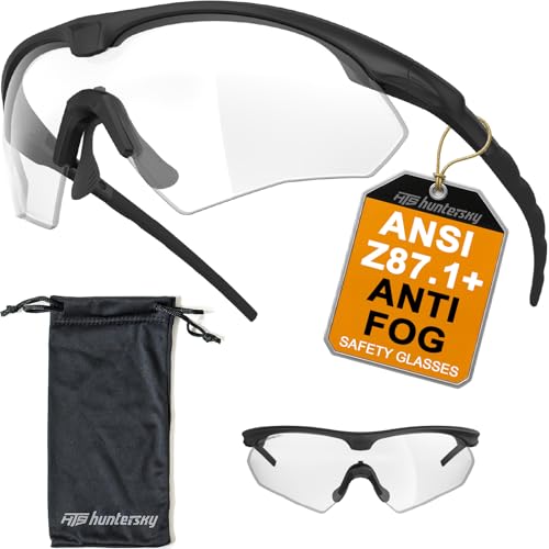 HTS HUNTERSKY S53 Anti-Beschlag-Schutzbrille, taktischer Schießstand, ballistischer Augenschutz, Jagd, Airsoft, Reiten, Pickleball von HTS HUNTERSKY