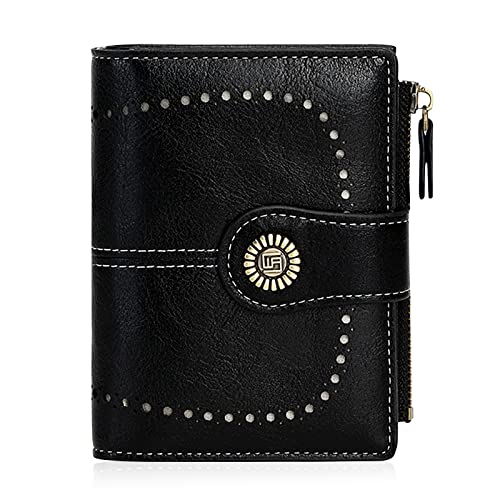 HUA ANGEL Damen Lange Clutches Geldbörse Große Kapazität Handschlaufe Portemonnaie Reißverschluss Brieftasche Handy Geldbörse PU Leder mit Mehreren Kartenfächern für Kreditkarten Barrechnungen von HUA ANGEL