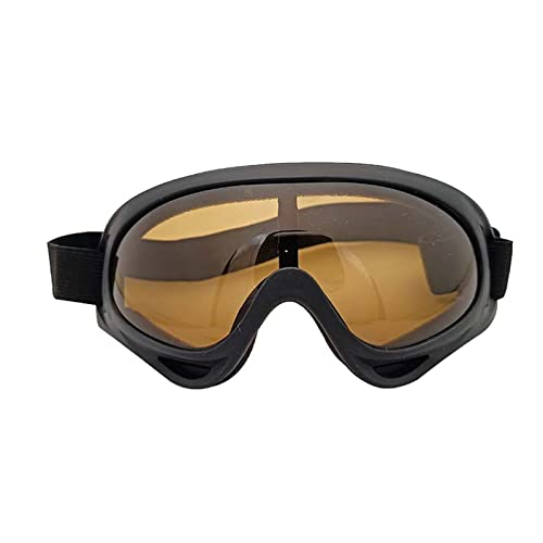 HUALONG Unisex Premium Skibrille mit Schutzhülle, Snowboardbrille für Brillenträger,Helmkompatible und Blendfreie Snowboardbrille fur Brillenträger Antibeschlag Skibrille für Damen Herren (D) von HUALONG