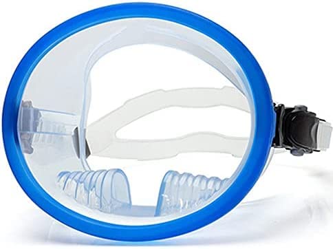 Schutzbrille Tauchen Runde Klare Silikon Retro Tauchmaske Mit Kompensator,C,Einheitsgröße von HUANGEDQ