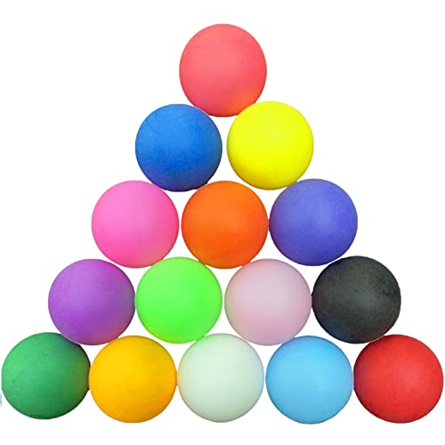 30 Stück Bunte Tischtennisbälle, Tischtennisbälle für das Training, Tischtennisbälle mit Farben, für Spiele, Geschenke, Katzenspielzeug, Langlebige Farbige Tischtennisbälle von HUANGY