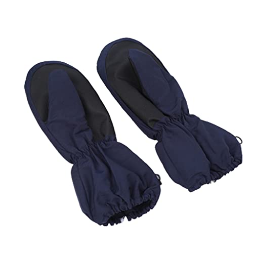 HUANIZI Elastische Vollfinger-Handschuhe, winddicht, Fleece-Futter, Handschuhe mit Handgelenk-Leinen, Winter, warme Handschuhe für Reiten und Kinder von HUANIZI