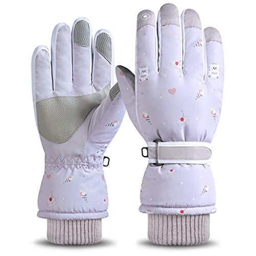 HUANIZI Winterhandschuhe Vollfinger Skihandschuhe Elastisches Fleecefutter Handschuh Wasserdicht Handschuh zum Fahren Reiten von HUANIZI