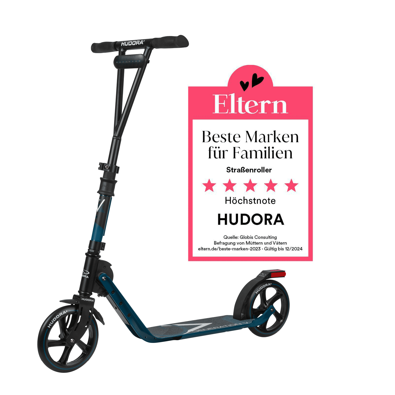 HUDORA BigWheel® Generation V 205, Scooter dunkelblau "Exklusiv Edi... von Hudora