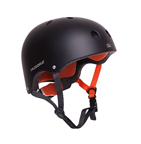 HUDORA 84104 - Skateboard-Helm, Scooter-Helm anthrazit, Gr. 56-60, Skate Helm, Fahrrad-Helm von HUDORA