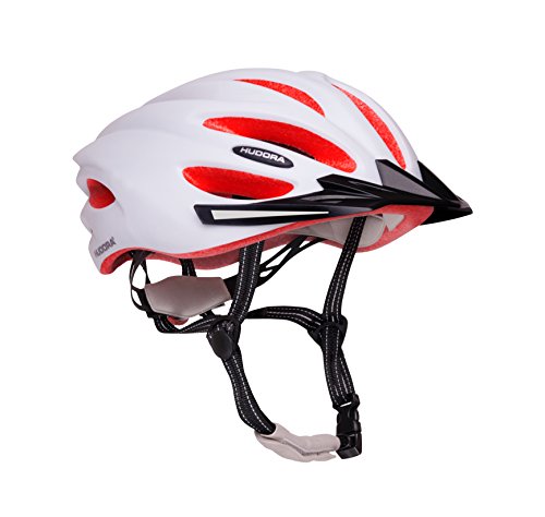 HUDORA Fahrrad-Helm Rad-Helm, weiß/orange, 56-59 von HUDORA
