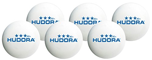 HUDORA Tischtennis-Bälle 6 Stück, weiß, 40 mm - 76277 von HUDORA