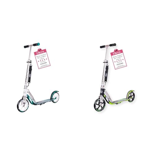 Hudora Roller für Erwachsene – Klappbarer Erwachsenen-Roller & BigWheel 205 Scooter - Stabiler Aluminium-Roller von HUDORA