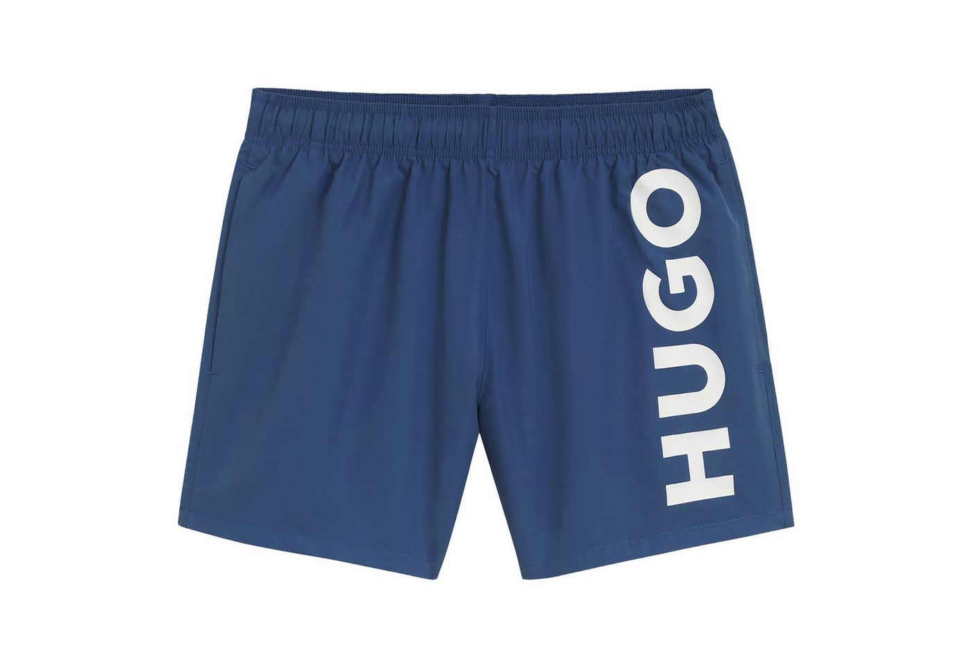 HUGO Badeshorts ABAS mit großem Markenschriftzug auf dem linken Bein von HUGO