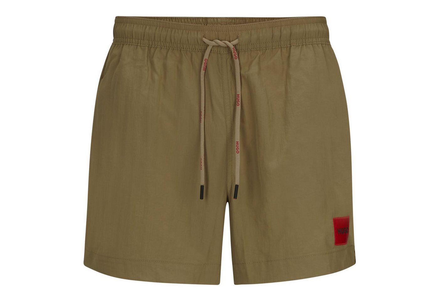 HUGO Badeshorts Dominica mit großem Marken-Patch am linken Bein von HUGO