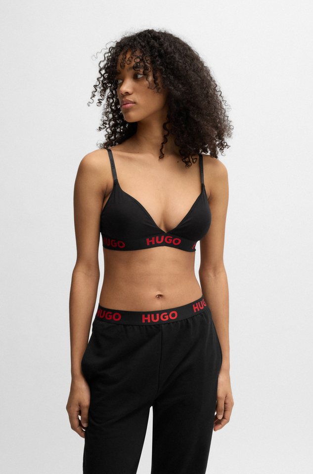 HUGO Triangel-BH TRIANGLE SPORTY LOGO elastisch von HUGO