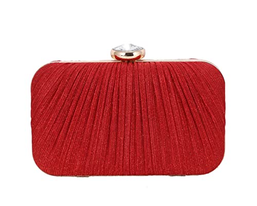 Abendtasche Damen Clutch Mode Abendtasche Damen Handtasche Bankett Vielseitige Handtasche Kleid Abendtasche Rot von HUIJIAJIA