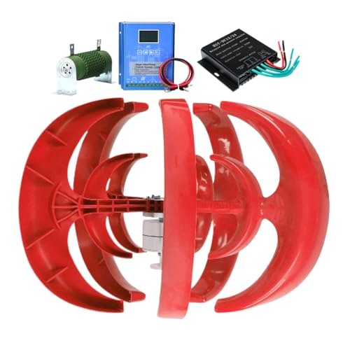 HUIZHITENGDA 12 V 24 V 48 V 220 V Geräuschloses Windturbinengenerator -Kit Mit Controller, Automatisch Windgeschwindigkeit 5000W Laternenwindstromgenerator Für Zuhause, Boote, Pavillons,220v von HUIZHITENGDA