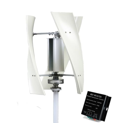 HUIZHITENGDA 12v,10000W Vertikale Achse Windturbine Generator 12V 24V 48V Permanentmagnetgenerator mit Hybridcontroller Leiser Windmühle für den Einsatz zu Hause auf dem Bauernhof von HUIZHITENGDA