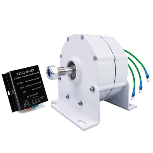 HUIZHITENGDA 12v,12000W Kleiner Widerstandsfreier Permanentmagnetgenerator Controller 12V 24V 48V AC Generatoren Verwendung für Windturbine Wasserturbine (mit Basis) von HUIZHITENGDA