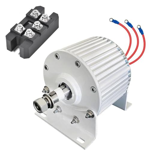 HUIZHITENGDA 220v,12V oder 24V Permanentmagnetgenerator, Niedrigdrehzahl Großwindturbinengenerator 48V 96V 120V 220V Freie Energiegenerator Alternative Energie Permanentmagnet von HUIZHITENGDA
