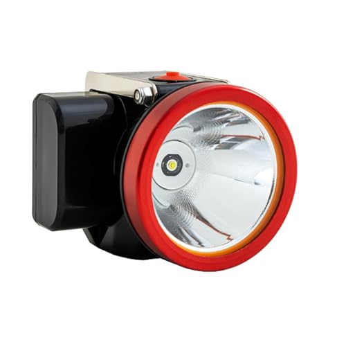 HUIZHITENGDA Hochhellig-Bergarbeiter Scheinwerfer-Rechargable LED-Bergbau Leichter kabelloser Taschenlampe zur Jagd für wasserdichte explosionssichere Bergbau-Scheinwerfer für Kohlebergen (rot) von HUIZHITENGDA