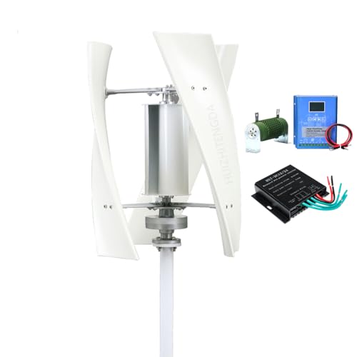 HUIZHITENGDA Windkraftanator Generator 2000W 12V/24V/48V Windkraft Generator Mit 3 Klingen Und Controller Für Boote, Häuser, Pavillons & Chalets,48V von HUIZHITENGDA
