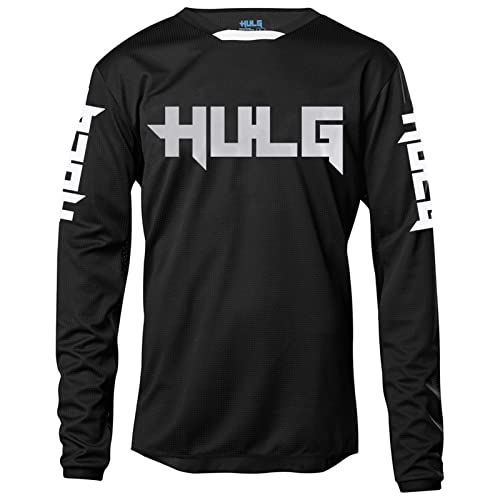 Radfahren Jersey Herren Mountainbike Motocross Jersey Langarm MTB T-Shirt,Shirt Downhill Fahrrad Jersey Schnelltrocknend (Color-01,XL) von HULG