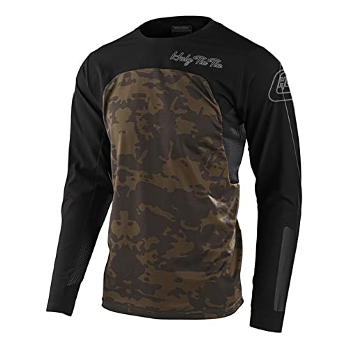 Radfahren Jersey Herren Mountainbike Motocross Jersey Langarm MTB T-Shirt,Shirt Downhill Fahrrad Jersey Schnelltrocknend (Color-22,L) von HULG