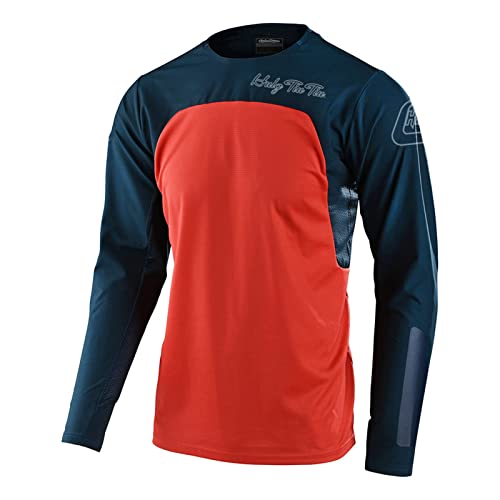 Radfahren Jersey Herren Mountainbike Motocross Jersey Langarm MTB T-Shirt,Shirt Downhill Fahrrad Jersey Schnelltrocknend (Color-23,XL) von HULG