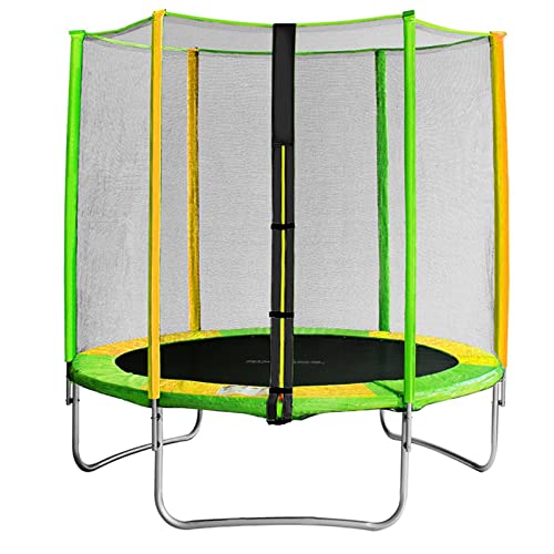 5 Ft/150cm Trampolin für Kinder -Kinder Trampolin mit Sicherheitsnetz Indoortrampolin Fitnesstrampolin für 3-12 Jahre Kinder,Baby Toddler Trampolin Spielzeug(5 Fuß grün) von HUOLE